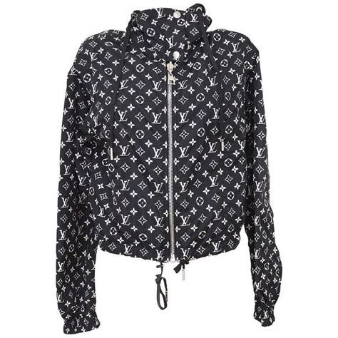 lv black checkered jacket|louis vuitton windbreaker jacket.